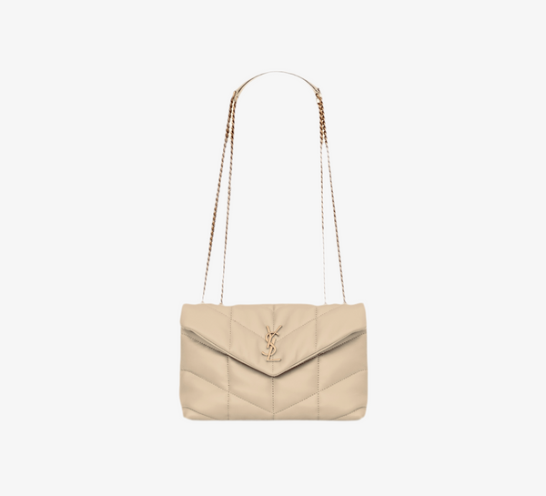 SAC YSL PUFFER TOY D'AGNEAU BEIGE