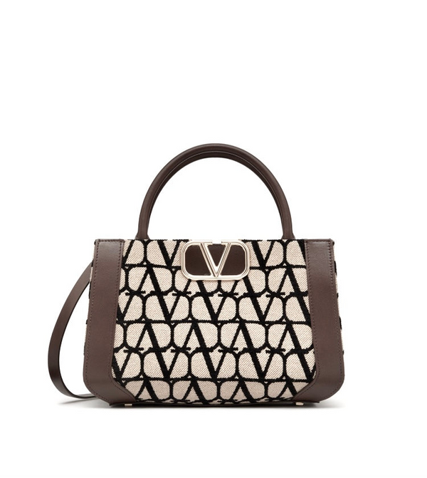 Sac à main moyen V Logo Signature Toile Iconograph