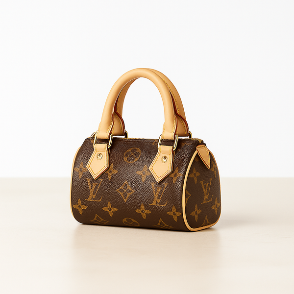 LV Speedy Nano Monogram — Marron & Vachetta clair