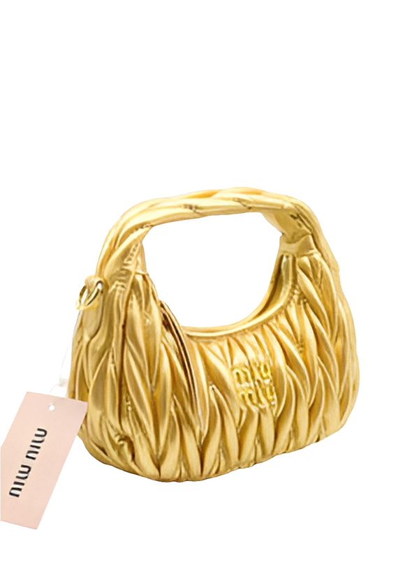 MIU MIU Sac à bandoulière Hobo nappa Miu Wonder